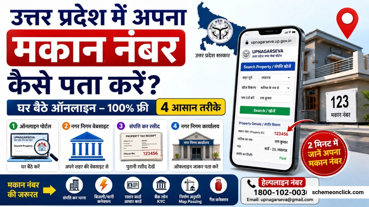 up makan number kaise pata kare