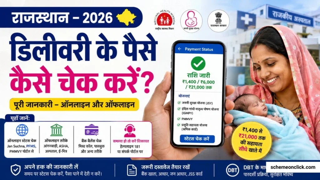 Delivery Ke Paise Check Rajasthan