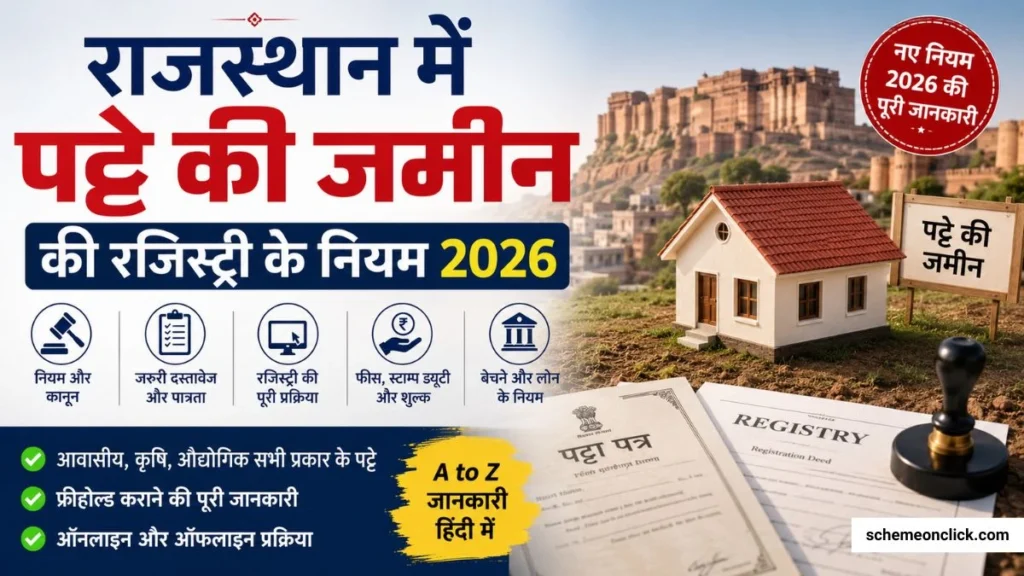 Rajasthan Patte ki jamin ke registry ke niyam