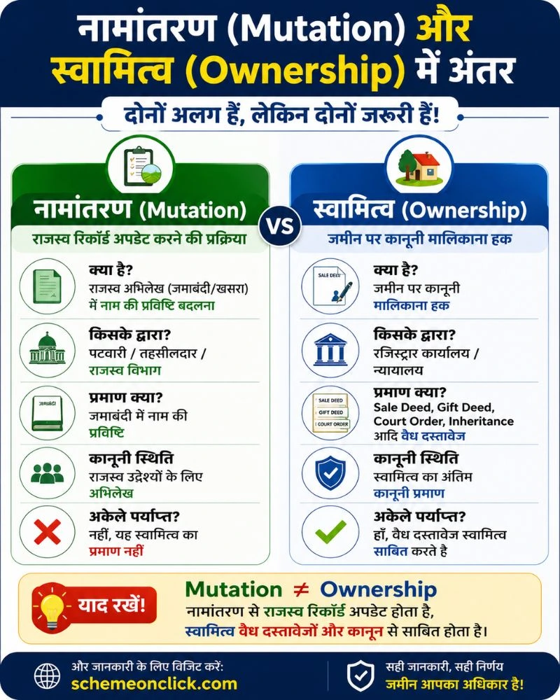 राजस्थान नामांतरण और स्वामित्व में अंतर