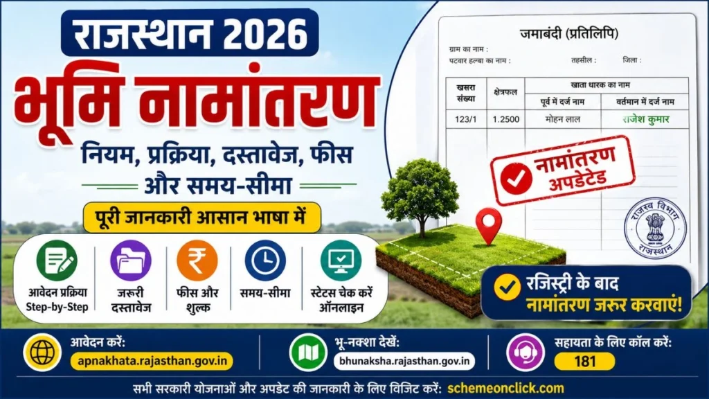 राजस्थान भूमि नामांतरण के नियम राजस्थान-भूमि-नामांतरण-के-नियम