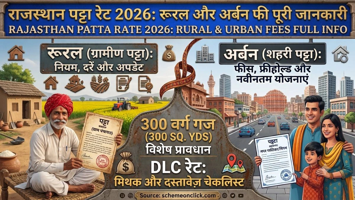 राजस्थान में पट्टा रेट 2026 कितना है